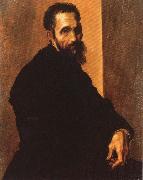 Jacopino del Conte Portrait of Michelangelo Buonarroti oil painting on canvas